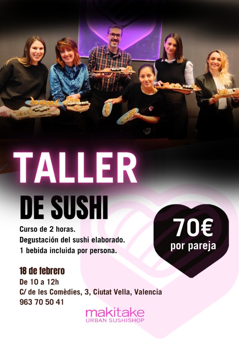 taller en valencia de sushi