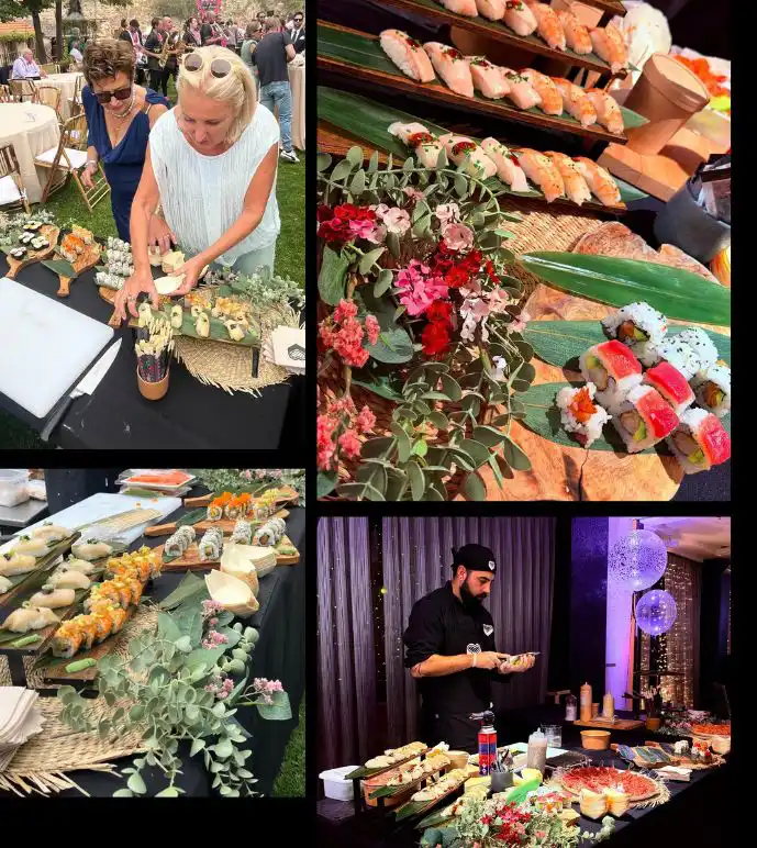 eventos de sushi con sushiman en vivo
